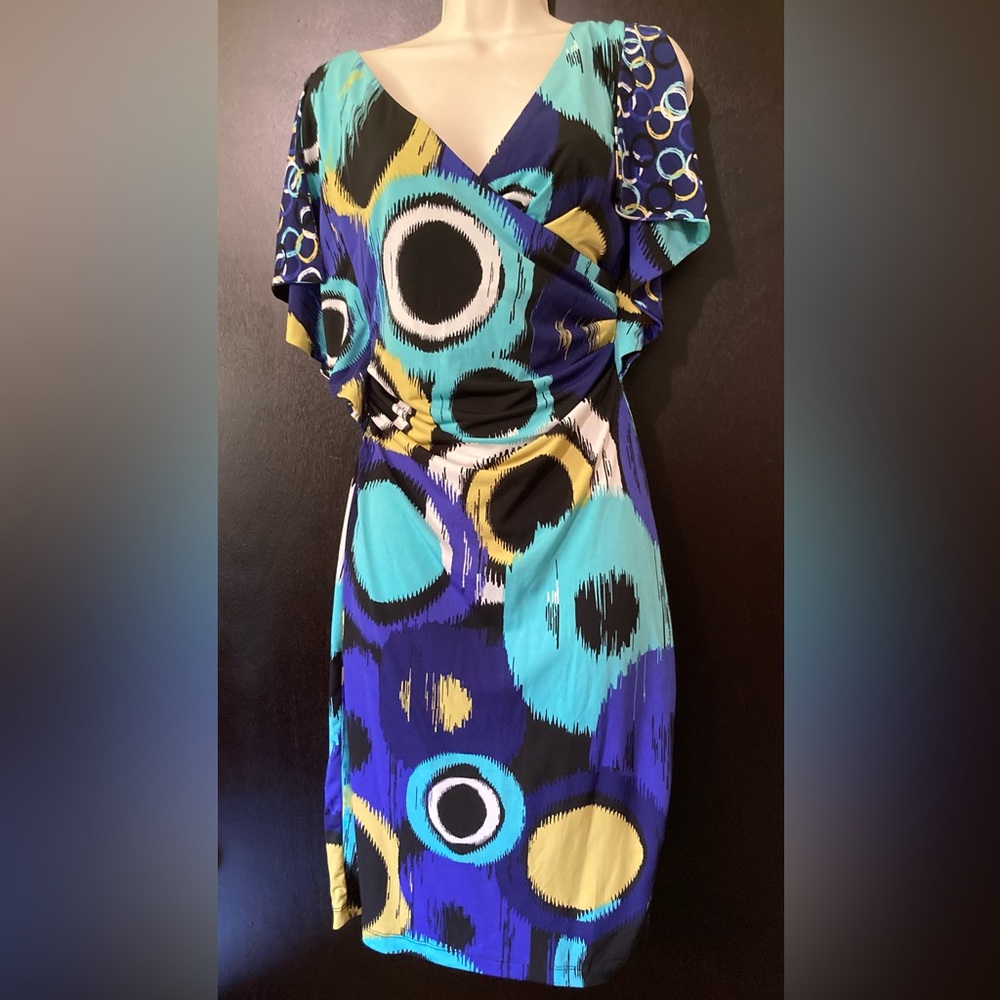 Butterfly dress with criss-cross bustling